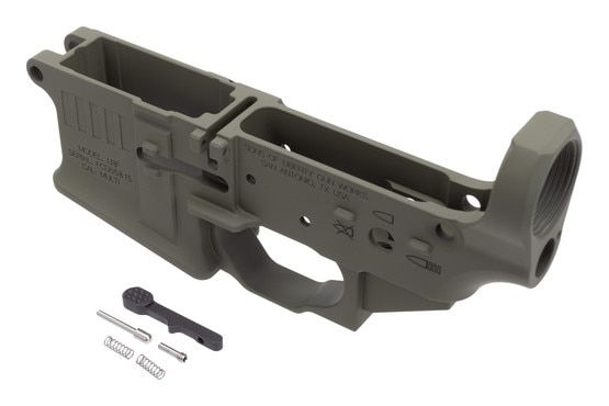 AR-15 lower receiver featuring ambidextrous magazine and bolt release controls